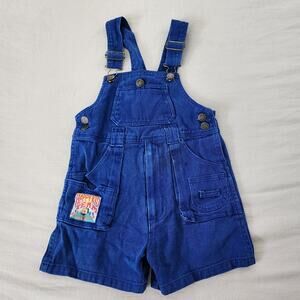 Vintage Blue Denim Shortalls 5t